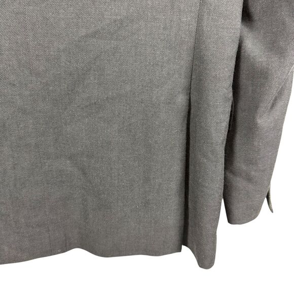 Joseph Jos A Bank Mens Slim Fit Gray Twill Cotton & Wool Suit Jacket Blazer 38 R - Picture 11 of 16